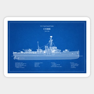 Cobb wpg-181 United States Coast Guard Cutter - ABD Magnet